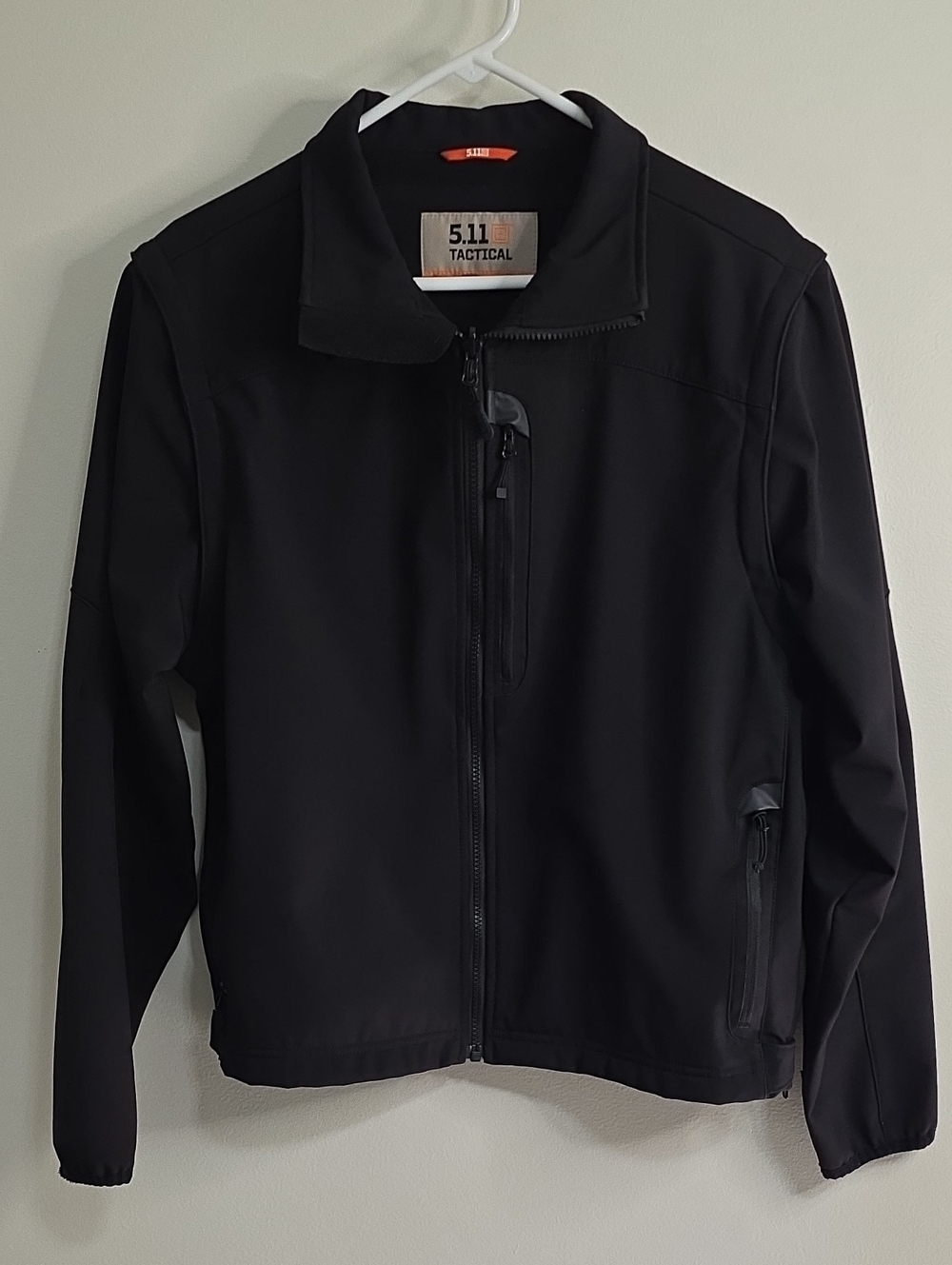 5.11 Tactical Black Softshell Performance Jacket Zip Off Sleeves